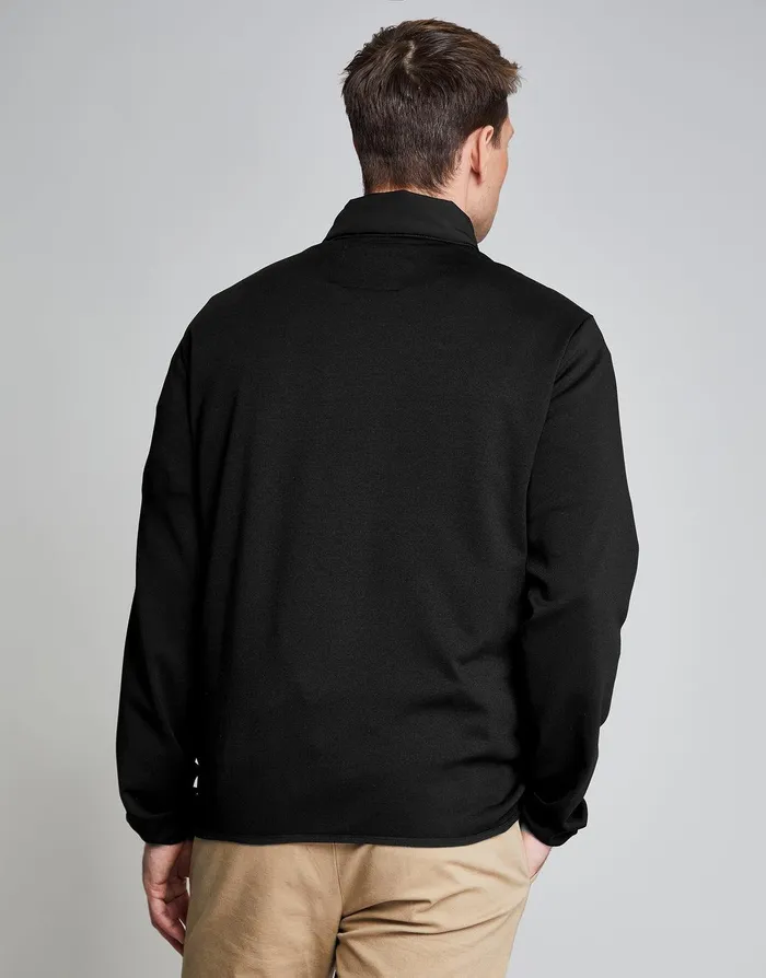Men Threadbare Luxe Black Quilted Hybrid Funnel Neck Jacket Black Threadbare Jacket and Coats Men Threadbare Luxe Black Quilted Hybrid Funnel Neck Jacket Black Threadbare Jacket and Coats