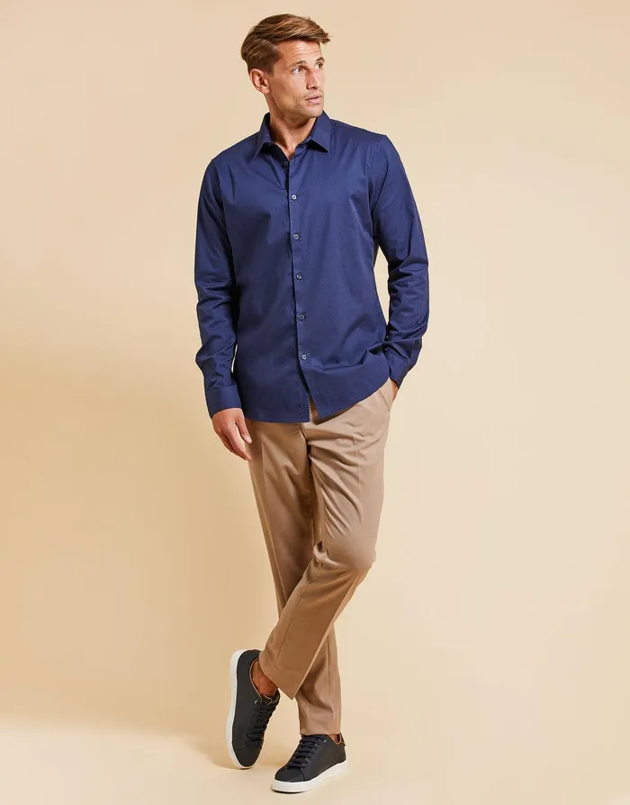 Men Threadbare Luxe Navy Long Sleeve Shirt Navy Threadbare Shirts Men Threadbare Luxe Navy Long Sleeve Shirt Navy Threadbare Shirts