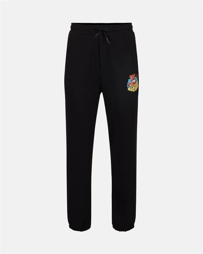 Men TROUSERS Iceberg Black Fleece Joggers Men TROUSERS Iceberg Black Fleece Joggers
