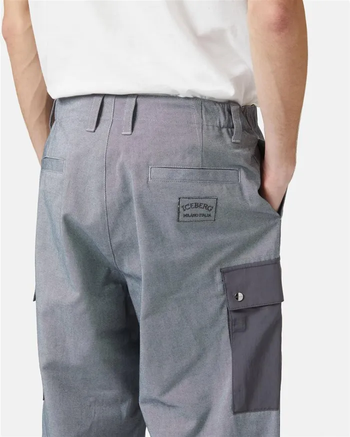 Men TROUSERS Iceberg Gabardine Cargo Trousers Men TROUSERS Iceberg Gabardine Cargo Trousers