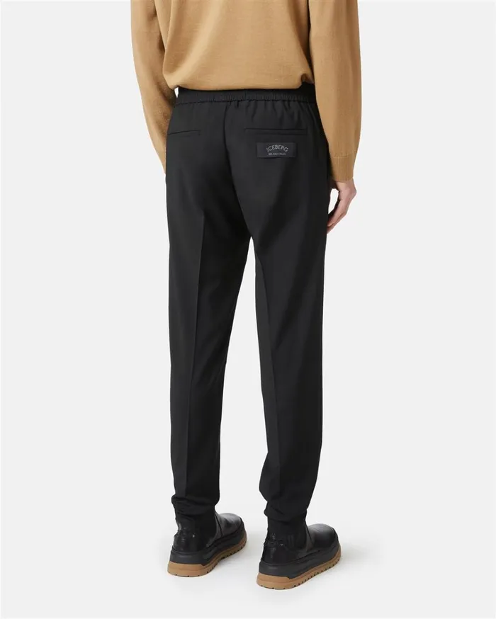 Men TROUSERS Iceberg Wool Trousers With Logo