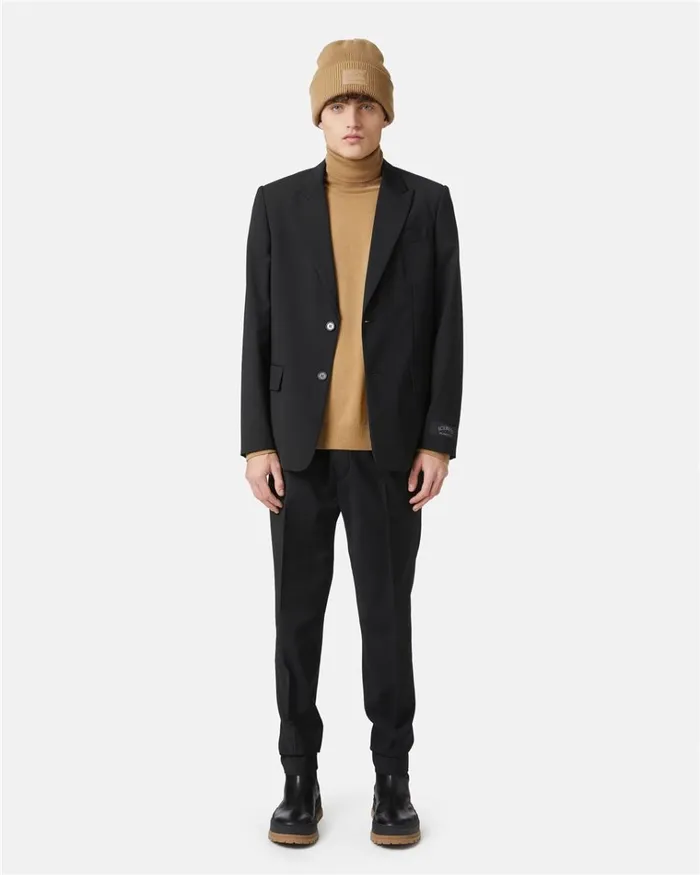 Men TROUSERS Iceberg Wool Trousers With Logo