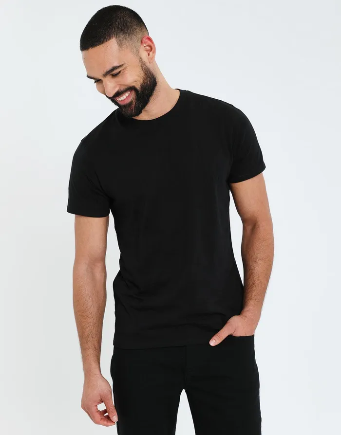 Men White and Black Essential Short Sleeve Tshirts 3 Pack White and Black Threadbare TShirts Men White and Black Essential Short Sleeve Tshirts 3 Pack White and Black Threadbare TShirts