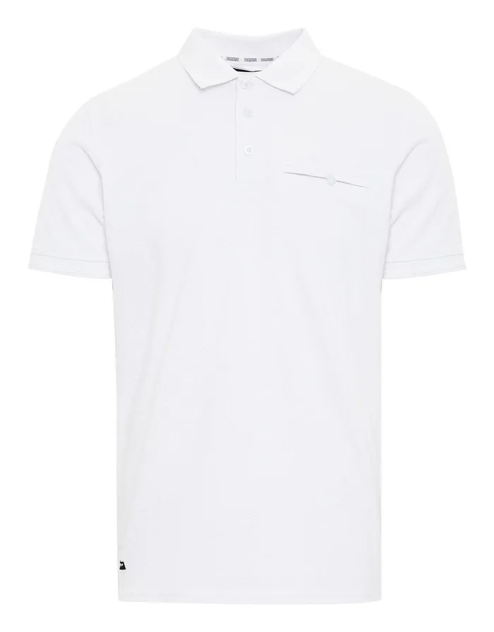Men White Honeycomb Rib Jetted Pocket Polo Shirt White Threadbare Polo Shirts Men White Honeycomb Rib Jetted Pocket Polo Shirt White Threadbare Polo Shirts