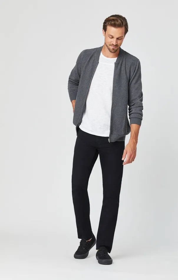 Men Zach Straight Leg In Black Williamsburg Mavi Jeans Denim