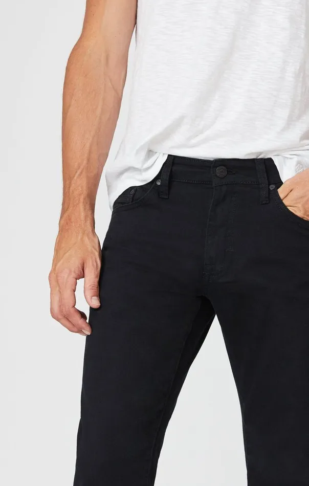 Men Zach Straight Leg In Black Williamsburg Mavi Jeans Denim