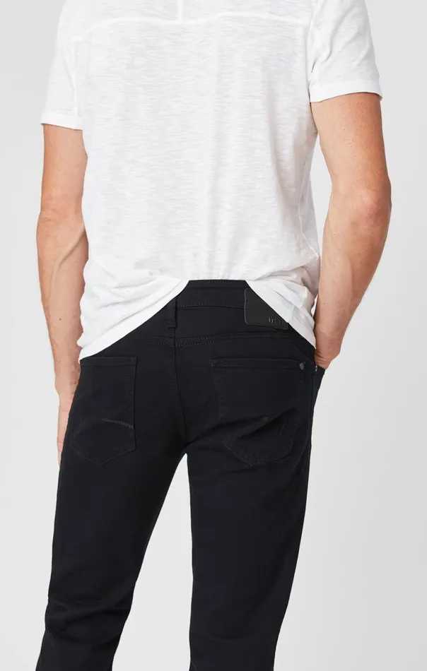 Men Zach Straight Leg In Black Williamsburg Mavi Jeans Denim
