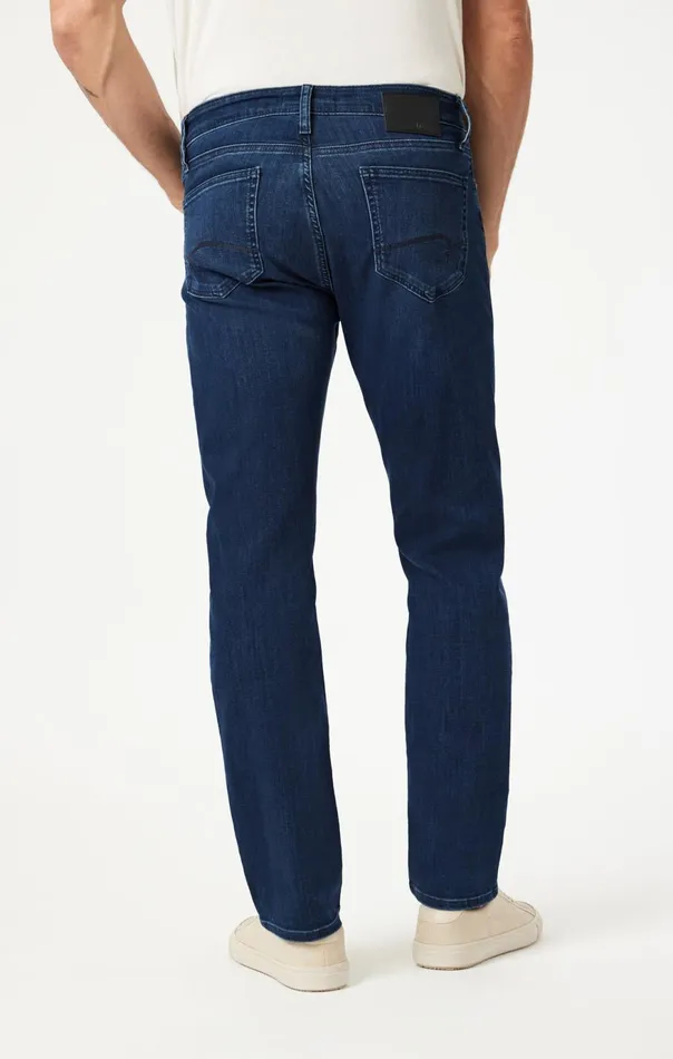 Men Zach Straight Leg In Deep Brushed Supermove Mavi Jeans Denim Men Zach Straight Leg In Deep Brushed Supermove Mavi Jeans Denim