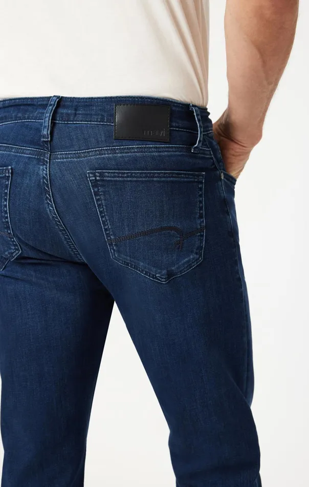 Men Zach Straight Leg In Deep Brushed Supermove Mavi Jeans Denim Men Zach Straight Leg In Deep Brushed Supermove Mavi Jeans Denim