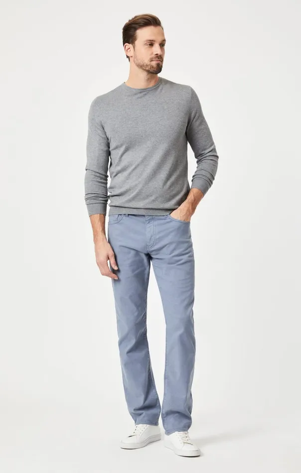 Men Zach Straight Leg In Flint Stone Luxe Twill Mavi Jeans Pants