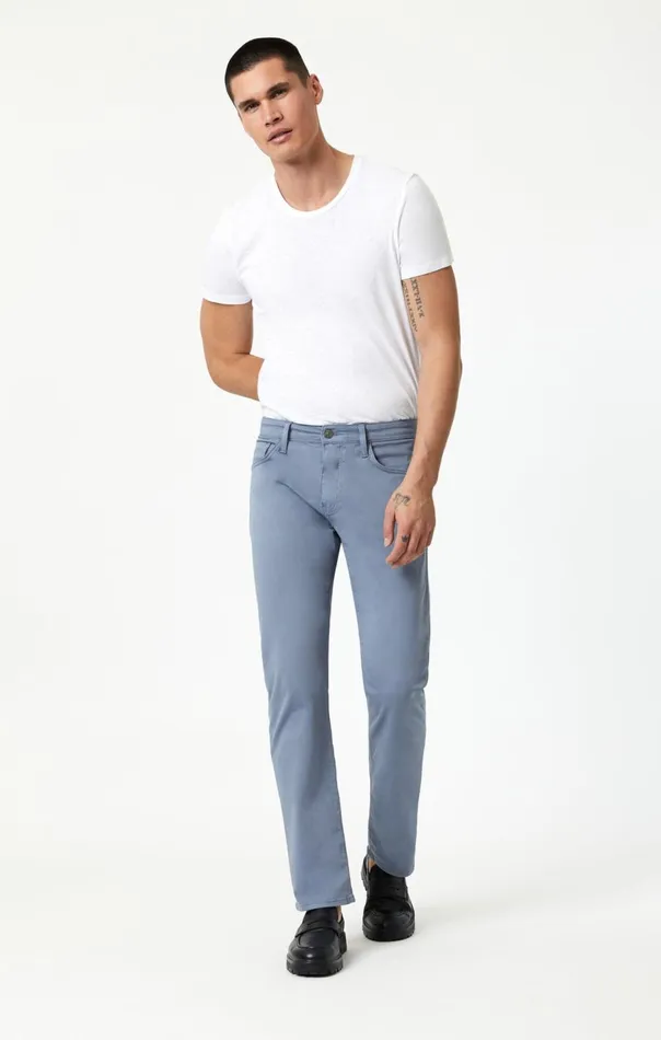 Men Zach Straight Leg In Flint Stone Twill Mavi Jeans Pants