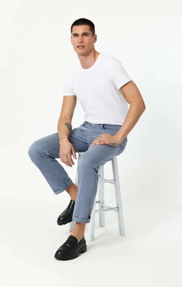 Men Zach Straight Leg In Flint Stone Twill Mavi Jeans Pants Men Zach Straight Leg In Flint Stone Twill Mavi Jeans Pants