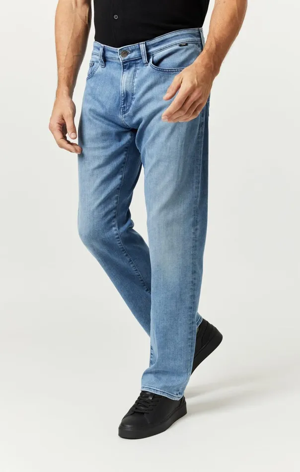 Men Zach Straight Leg In Light Tonal Brushed Supermove Mavi Jeans Denim Men Zach Straight Leg In Light Tonal Brushed Supermove Mavi Jeans Denim