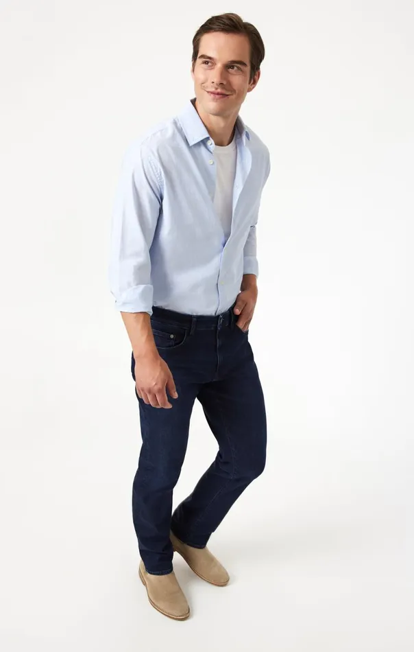 Men Zach Straight Leg In Midnight Brushed Supermove Mavi Jeans Denim Men Zach Straight Leg In Midnight Brushed Supermove Mavi Jeans Denim
