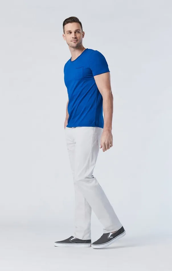 Men Zach Straight Leg In Oyster Mushroom Twill Mavi Jeans Pants