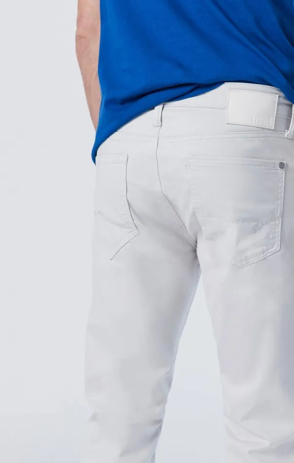 Men Zach Straight Leg In Oyster Mushroom Twill Mavi Jeans Pants