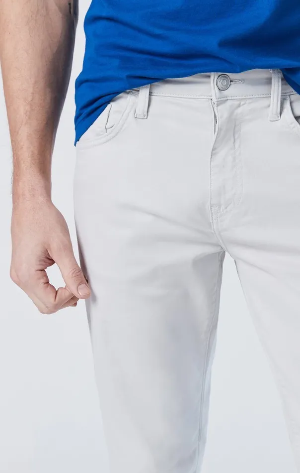 Men Zach Straight Leg In Oyster Mushroom Twill Mavi Jeans Pants