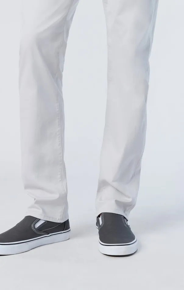 Men Zach Straight Leg In Oyster Mushroom Twill Mavi Jeans Pants