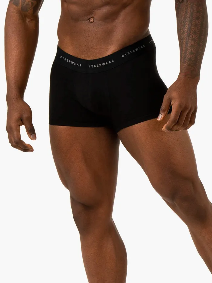 Mens Boxer Brief Underwear 8211 Black Men Ryderwear Underwear