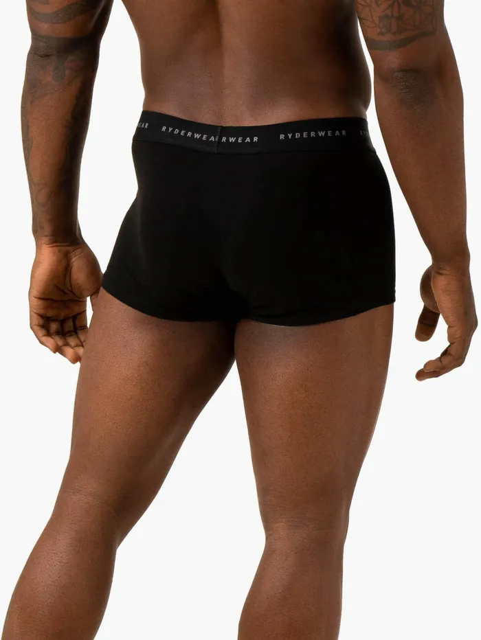 Mens Boxer Brief Underwear 8211 Black Men Ryderwear Underwear