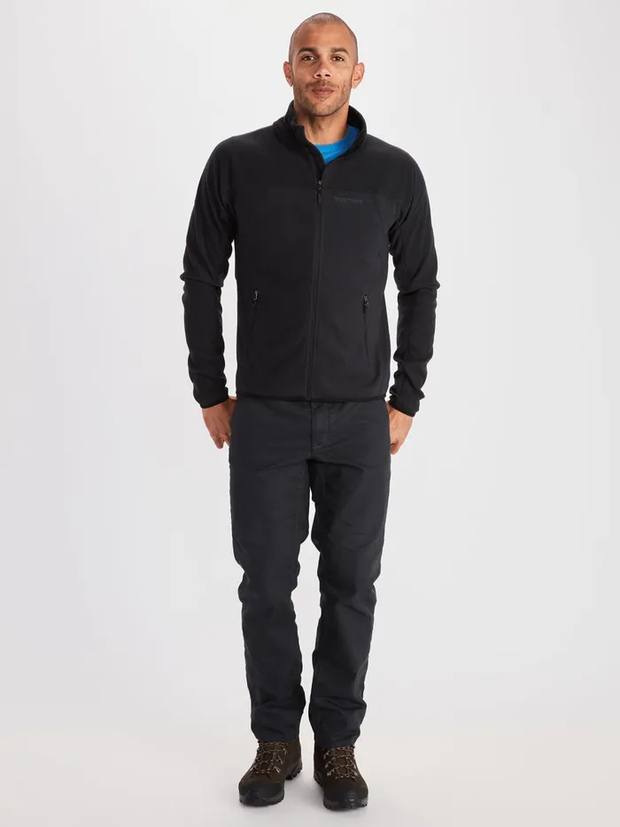 Mens Fleece Marmot Pisgah Fleece Jacket Steel Onyx