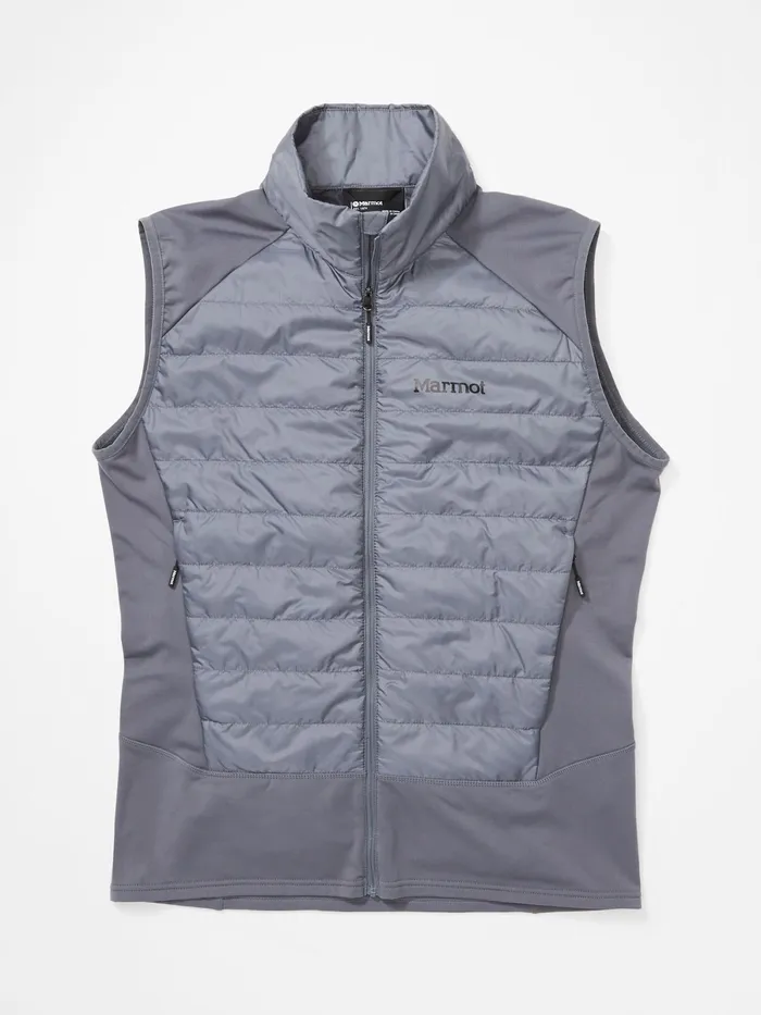 Mens Insulated And Down Marmot Variant Hybrid Vest Steel Onyx