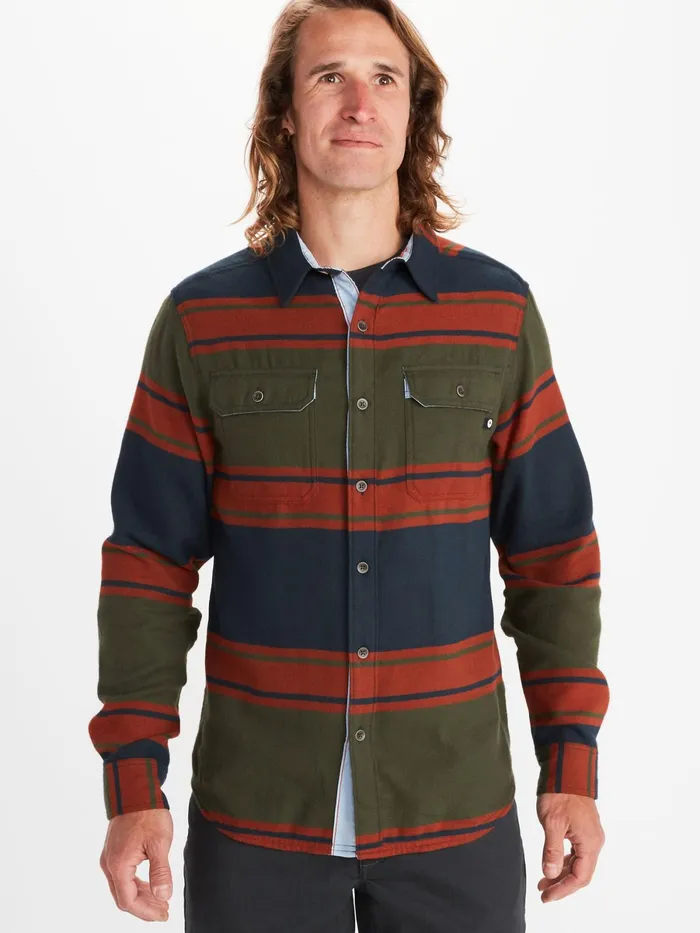 Mens LongSleeve Shirts Marmot Del Norte Midweight Flannel LongSleeve Shirt Nori Mens LongSleeve Shirts Marmot Del Norte Midweight Flannel LongSleeve Shirt Nori