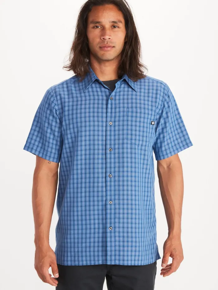 Mens Shirts And Polos Marmot Eldridge Ss Varsity Blue