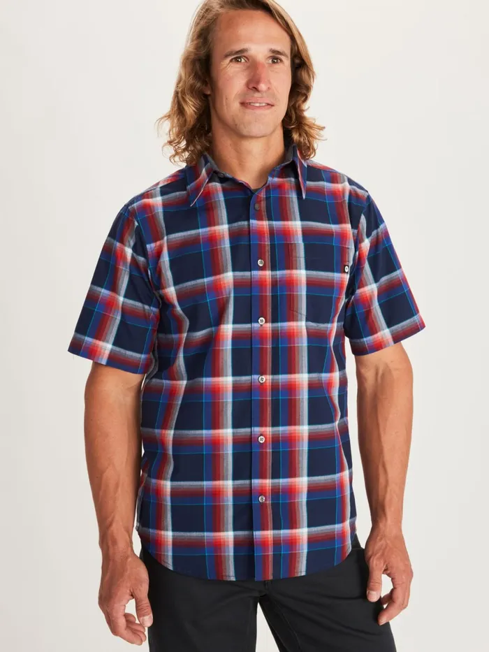 Mens ShortSleeve Shirts Marmot Meeker ShortSleeve Shirt Arctic Navy