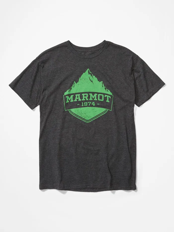 Mens ShortSleeve Shirts Marmot Mono Ridge ShortSleeve TShirt Charcoal Heather Mens ShortSleeve Shirts Marmot Mono Ridge ShortSleeve TShirt Charcoal Heather