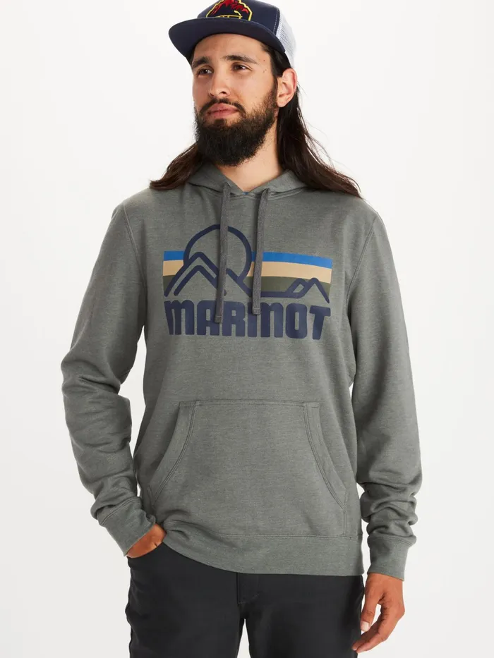 Mens Sweatshirts And Hoodies Marmot Coastal Hoody Charcoal Heather