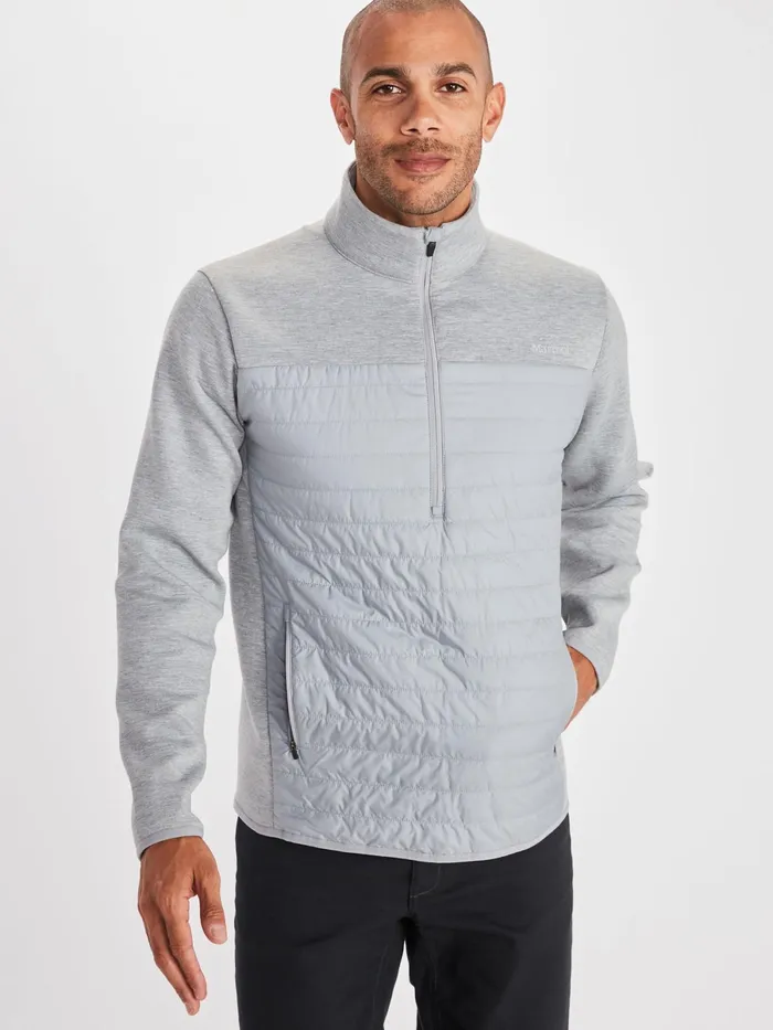 Mens Sweatshirts And Hoodies Marmot Norquay Zip Pullover Sleet