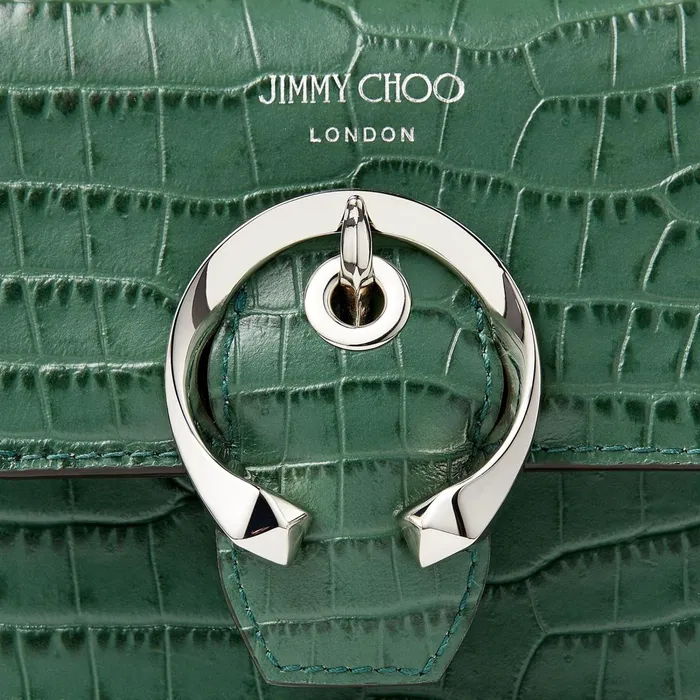 Mini Paris Cactus CrocEmbossed Leather Super Mini Bag With Metal Buckle Cactus Women JIMMY CHOO Small Leather Goods Mini Paris Cactus CrocEmbossed Leather Super Mini Bag With Metal Buckle Cactus Women JIMMY CHOO Small Leather Goods