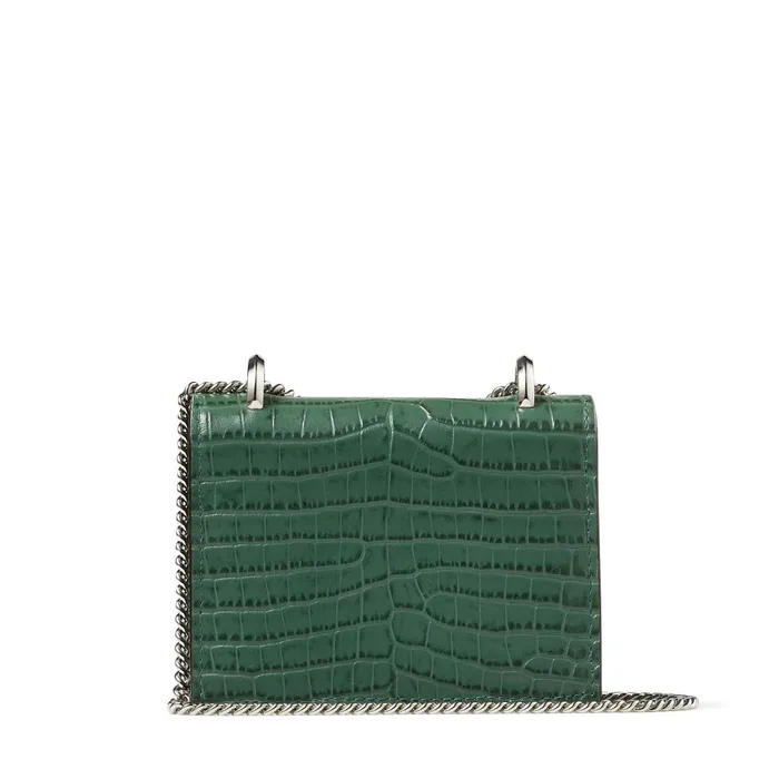 Mini Paris Cactus CrocEmbossed Leather Super Mini Bag With Metal Buckle Cactus Women JIMMY CHOO Small Leather Goods Mini Paris Cactus CrocEmbossed Leather Super Mini Bag With Metal Buckle Cactus Women JIMMY CHOO Small Leather Goods