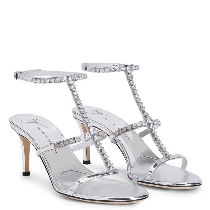 Minnah Silver Women Giuseppe Zanotti Sandals