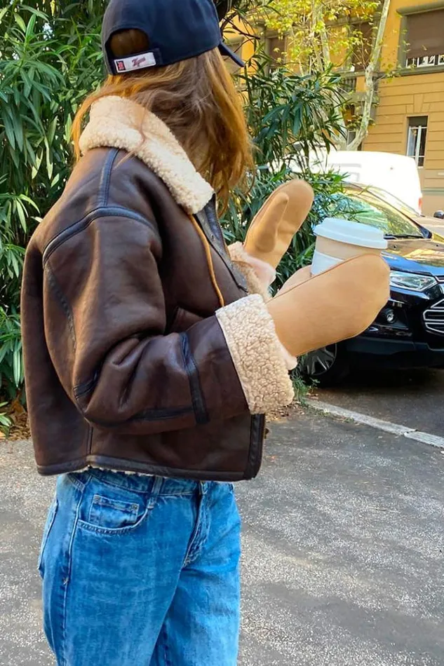 Mitten Gloves Women Subdued Accessories