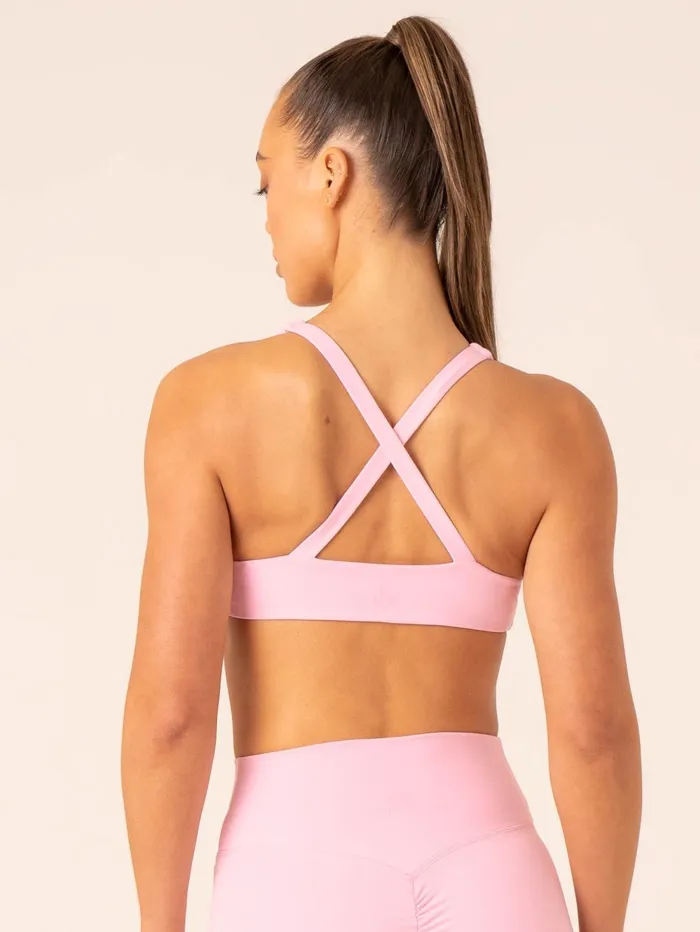 Momentum Twist Sports Bra 8211 Candy Pink Women Ryderwear Sports Bras