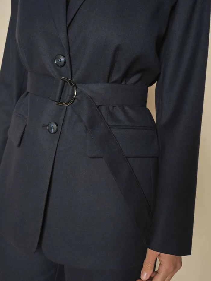 MOS MOSH Blazers MMHerdis Caia Blazer Salute Navy 8211 Women MOS MOSH Blazers MMHerdis Caia Blazer Salute Navy 8211 Women