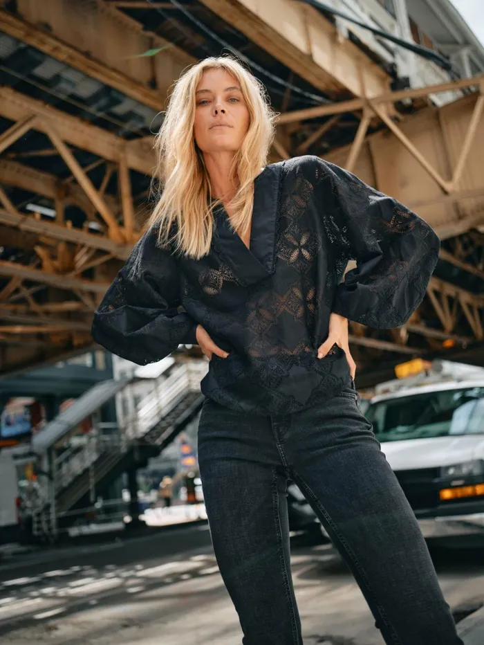 MOS MOSH Blouses and Tops MMYen Lace Blouse Black 8211 Women