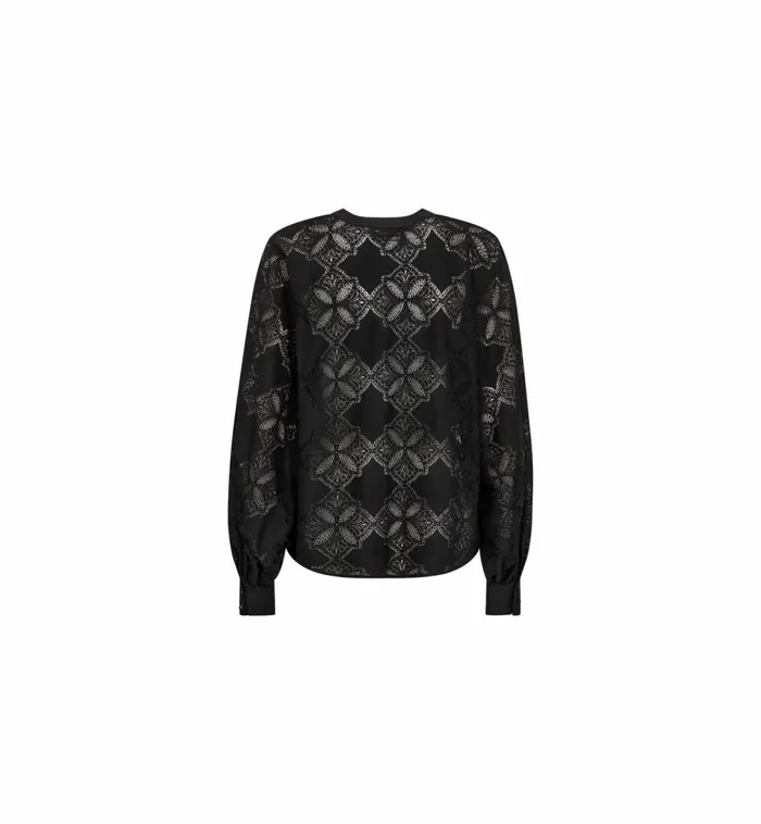 MOS MOSH Blouses and Tops MMYen Lace Blouse Black 8211 Women MOS MOSH Blouses and Tops MMYen Lace Blouse Black 8211 Women