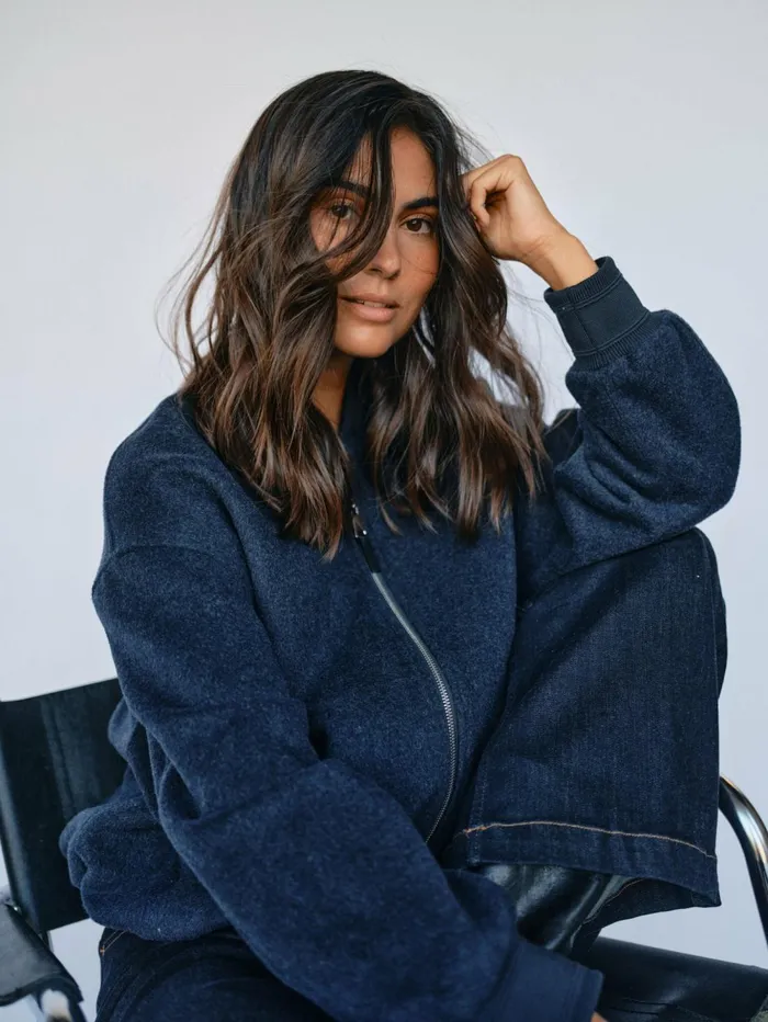 MOS MOSH Jackets and Coats MMDumont Bomber Wool Jacket Salute Navy 8211 Women