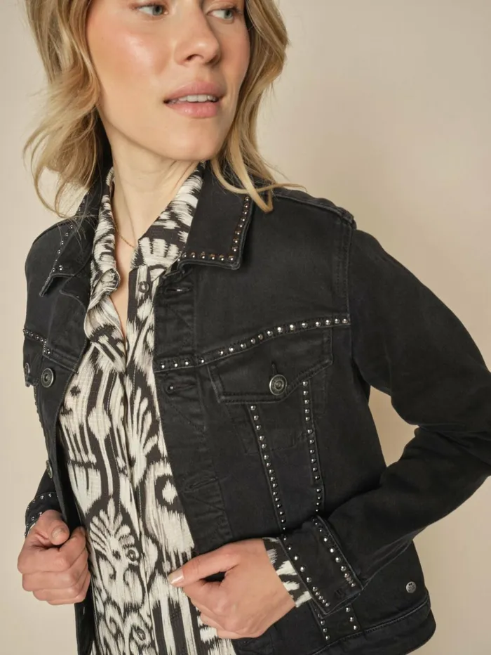 MOS MOSH Jackets and Coats MMMarly Denim Jacket Black 8211 Women
