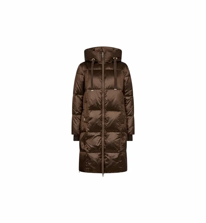 MOS MOSH Jackets and Coats MMNova Metallic Down Coat Rain Drum 8211 Women MOS MOSH Jackets and Coats MMNova Metallic Down Coat Rain Drum 8211 Women