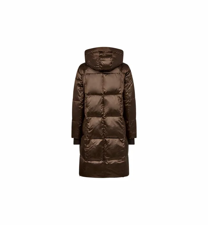 MOS MOSH Jackets and Coats MMNova Metallic Down Coat Rain Drum 8211 Women MOS MOSH Jackets and Coats MMNova Metallic Down Coat Rain Drum 8211 Women