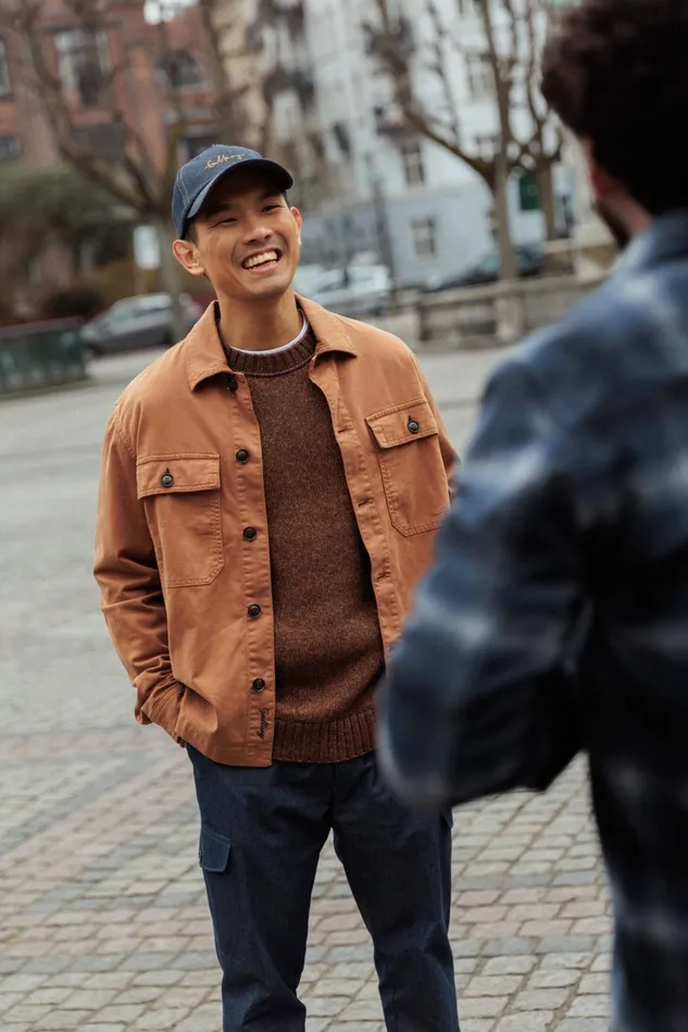 MOS MOSH Overshirts MMGMatteo Overshirt Burn Camel 8211 Men