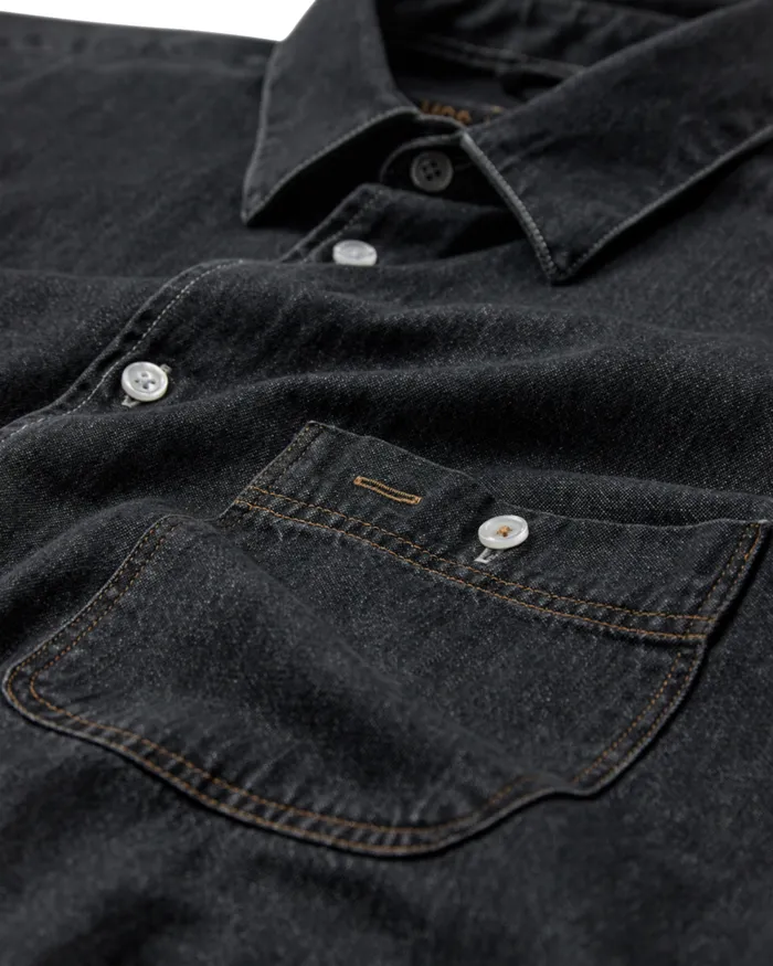 MOS MOSH Shirts MMGGibson Denim Shirt Grey Denim 8211 Men