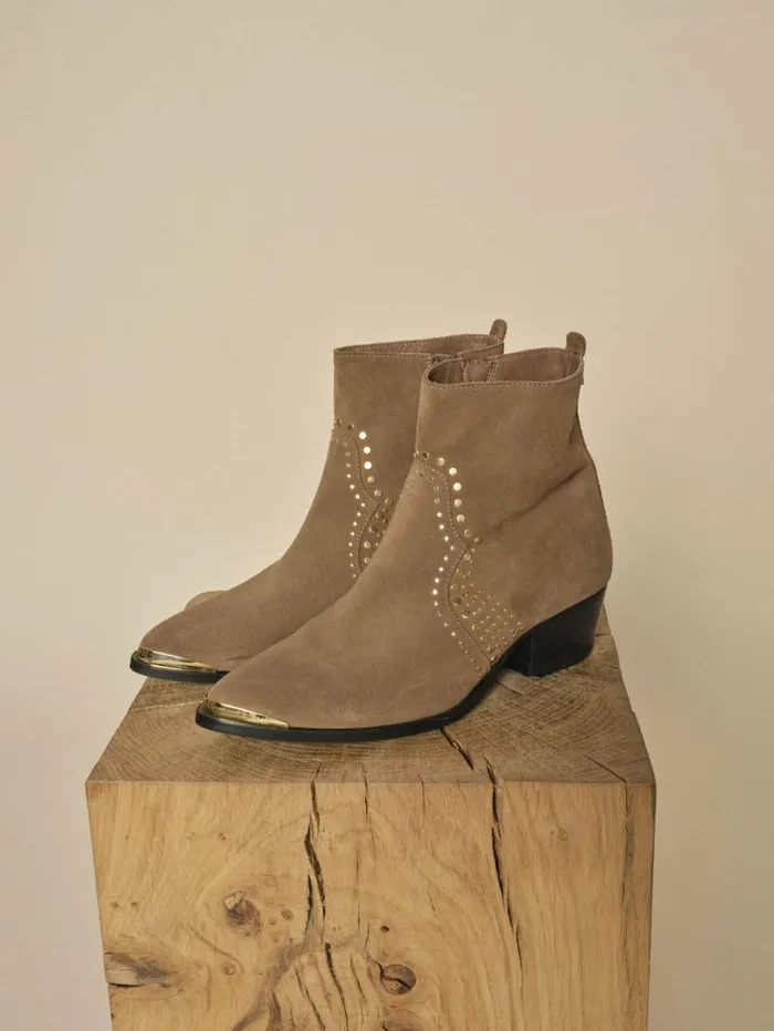 MOS MOSH Shoes MMAmos Suede Trock Boot Dark Beige 8211 Women