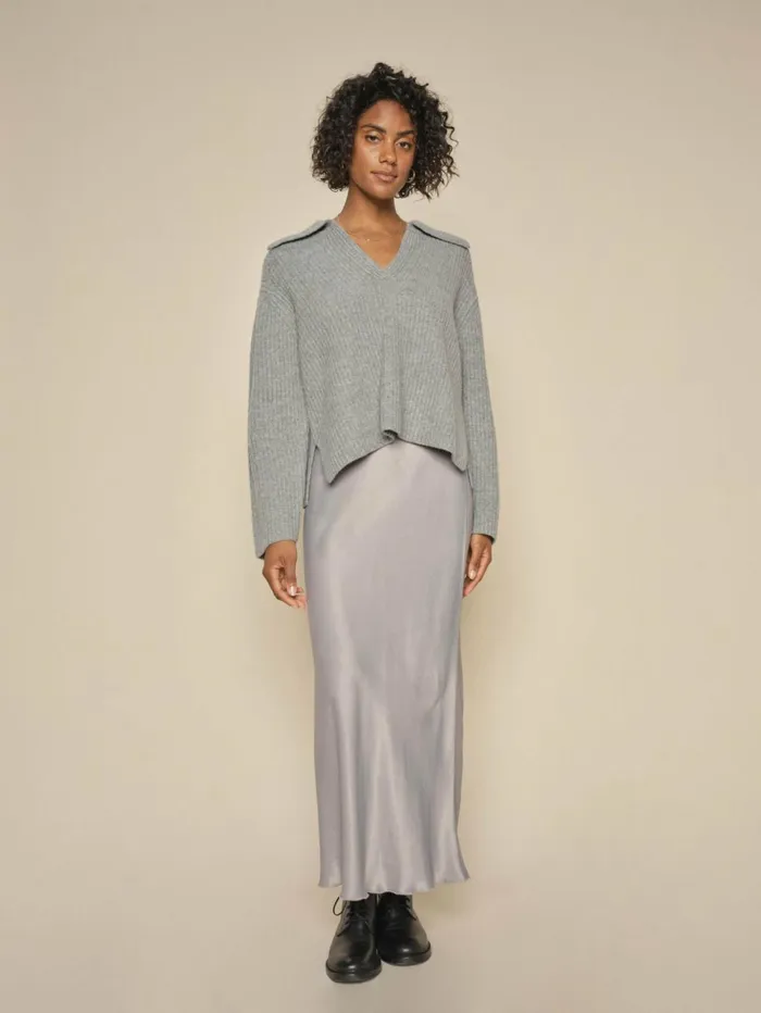 MOS MOSH Skirts MMBriana Glossi Skirt Sharkskin 8211 Women