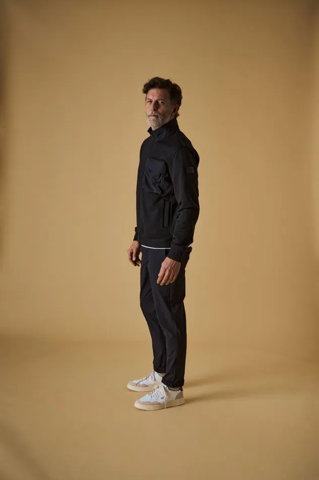 MOS MOSH Sweatshirts MMGComan Sweat Cardigan Black 8211 Men MOS MOSH Sweatshirts MMGComan Sweat Cardigan Black 8211 Men