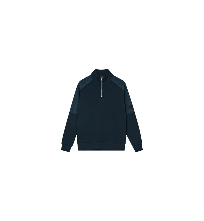 MOS MOSH Sweatshirts MMGJayson Zip Sweat Salute Navy 8211 Men MOS MOSH Sweatshirts MMGJayson Zip Sweat Salute Navy 8211 Men